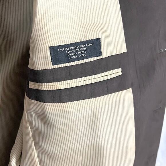 Men’s Chocolate Brown Suede Blazer Jacket (Vintage) - Picture 4 of 9